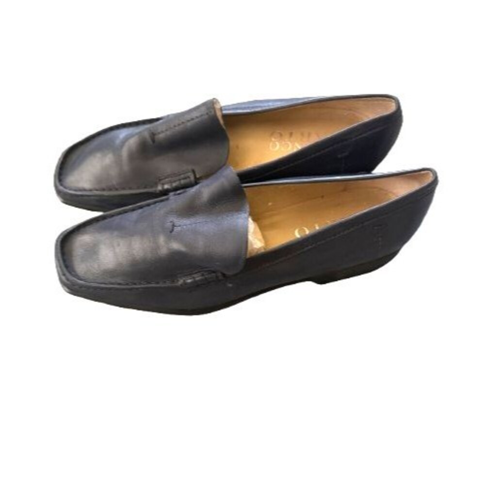 Franco Sarto Vintage Navy Leather Loafers Size 9M - Picture 3 of 5